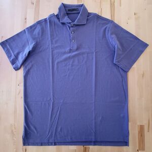 Men's Golf Polo Shirt 2XL Purple Short Sleeve Moisture Wicking Preppy Stretch
